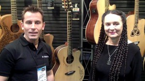 Me and Yvonne deVilliers Luna Guitars