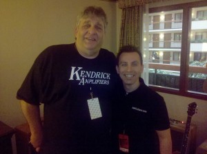 Me & Gerald Weber of Kendrick Amps