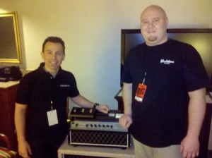 Me & Brandon Montgomery of Bludotone Amps